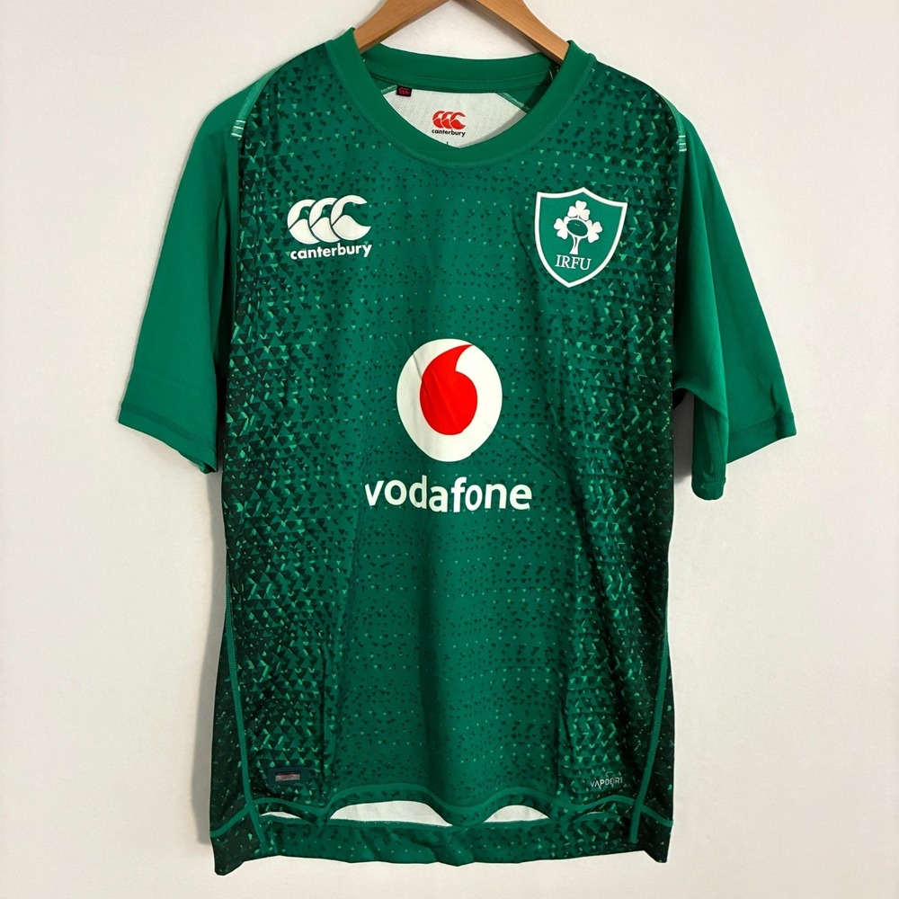 Canterbury Ireland Rugby Home Jersey Mens Size L Official Embroidered Irish IRFU